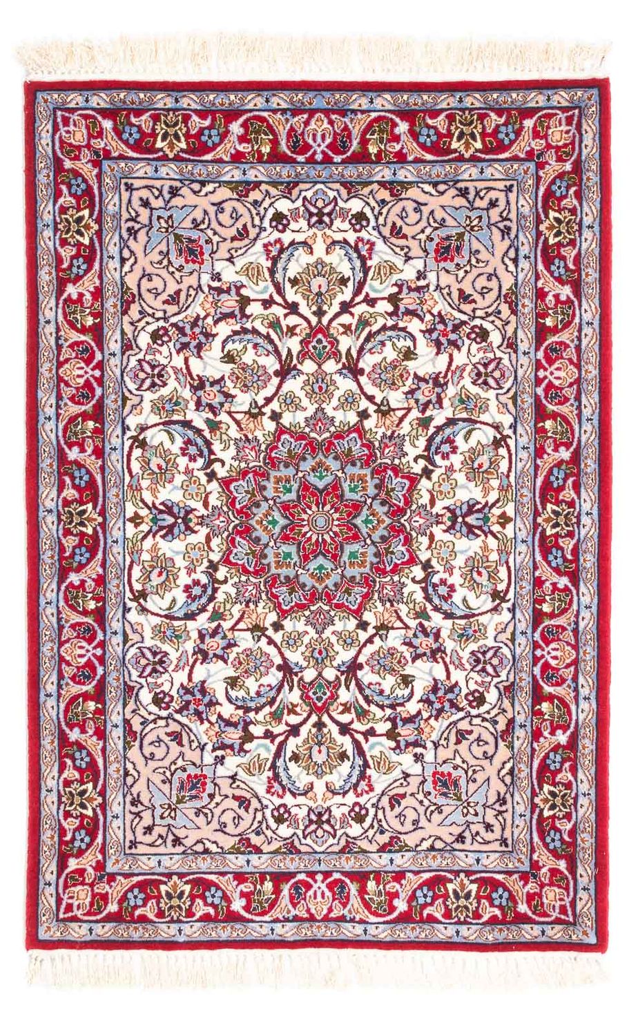 Tapis persan - Isfahan - Premium - 105 x 70 cm - beige