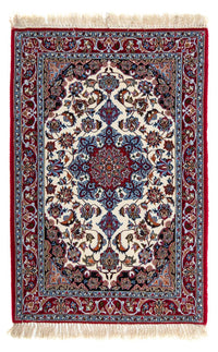Tapis persan - Isfahan - Premium - 102 x 70 cm - rouge foncé