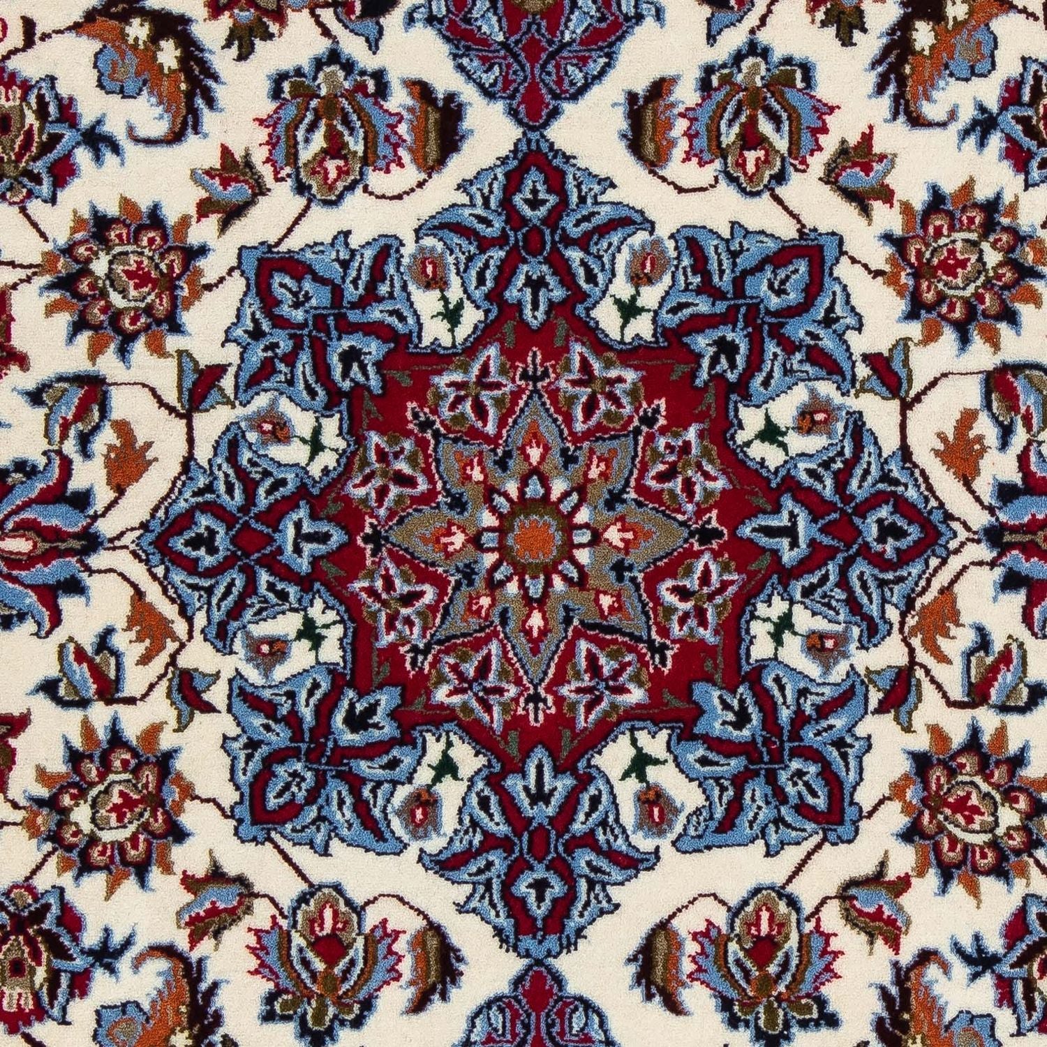 Tapis persan - Isfahan - Premium - 102 x 70 cm - rouge foncé
