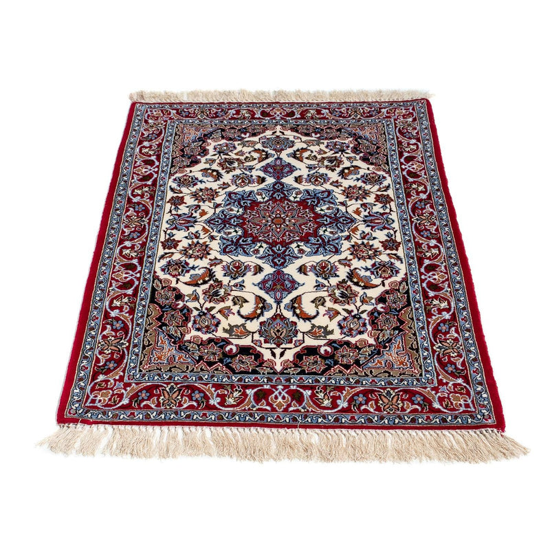 Tapis persan - Isfahan - Premium - 102 x 70 cm - rouge foncé