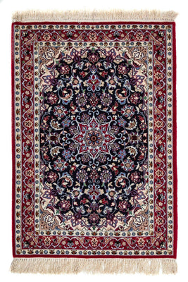 Tapis persan - Isfahan - Premium - 104 x 73 cm - rouge foncé