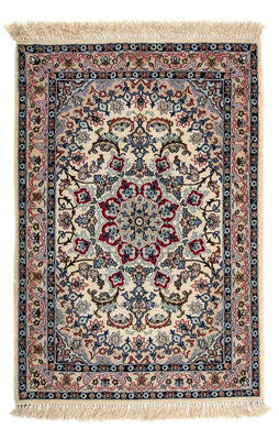 Tapis persan - Isfahan - Premium - 101 x 70 cm - beige