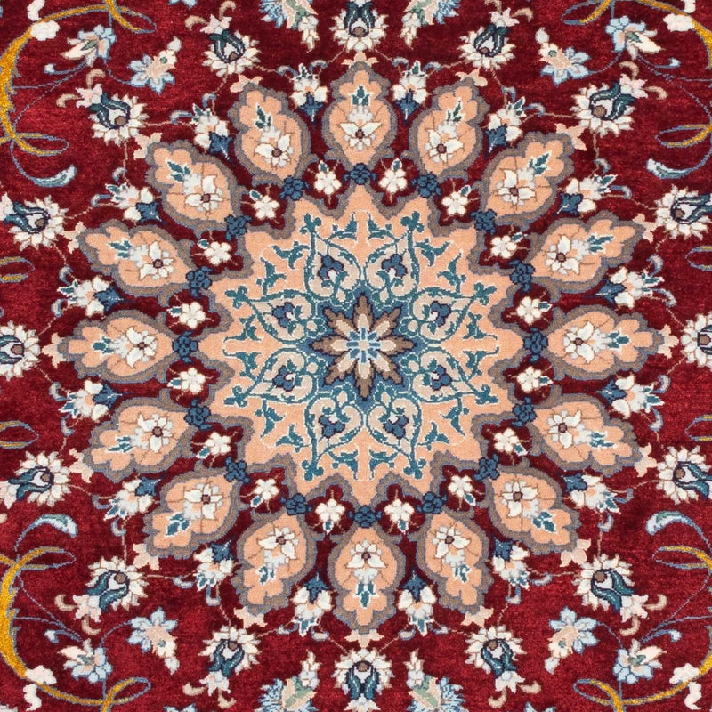 Tapis persan - Isfahan - Premium - 119 x 84 cm - rouge foncé