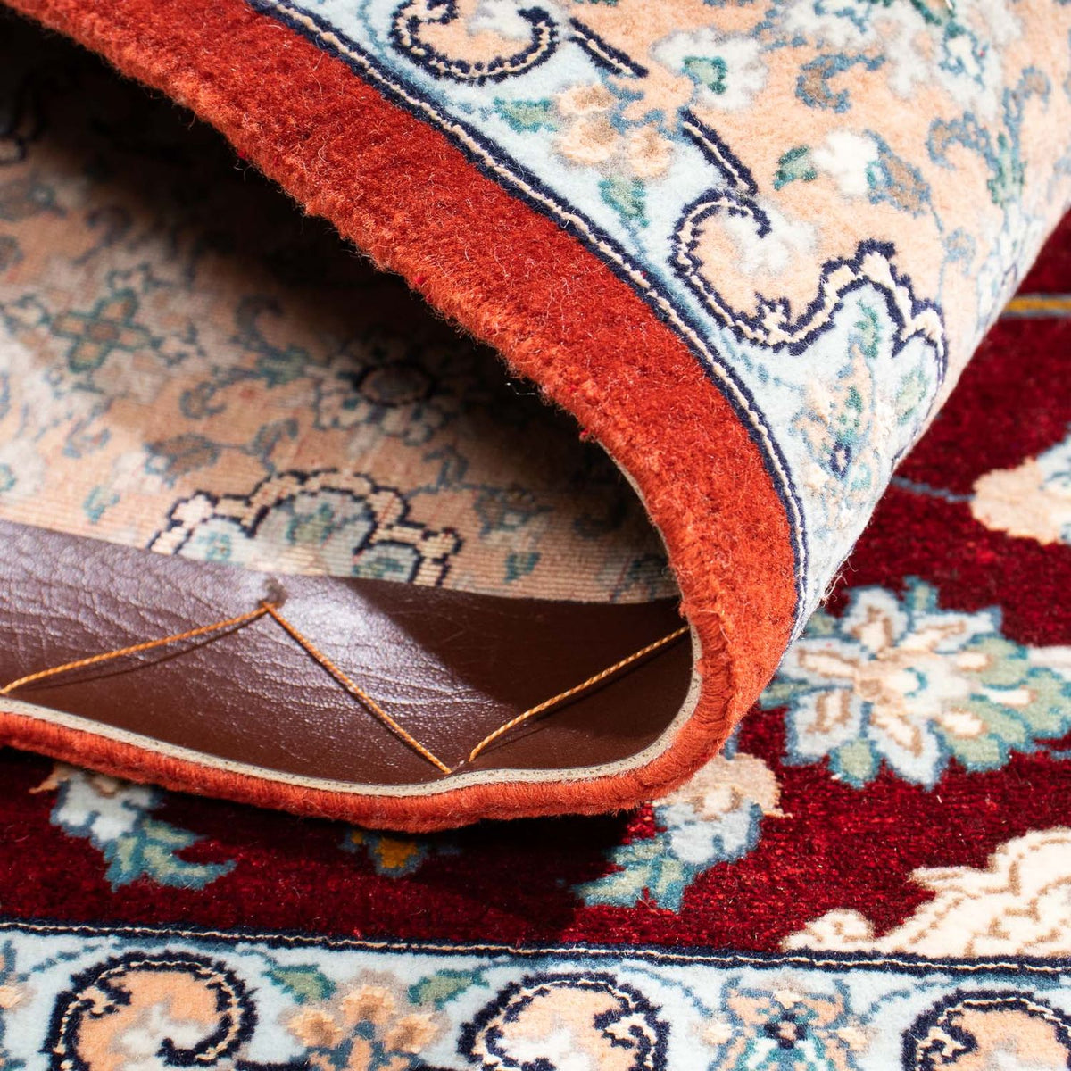 Tapis persan - Isfahan - Premium - 119 x 84 cm - rouge foncé