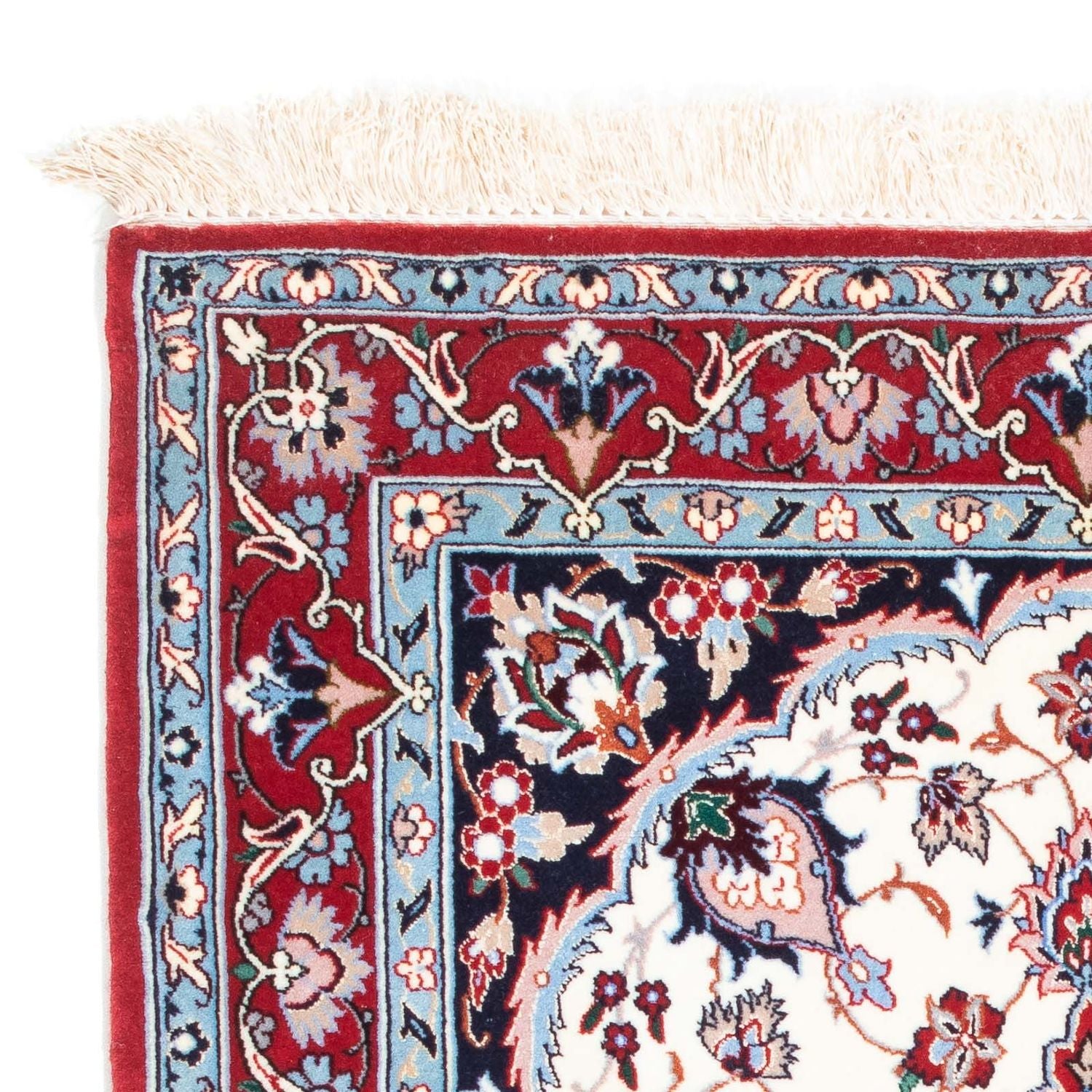 Tapis persan - Isfahan - Premium - 121 x 82 cm - beige