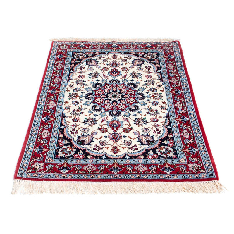 Tapis persan - Isfahan - Premium - 121 x 82 cm - beige