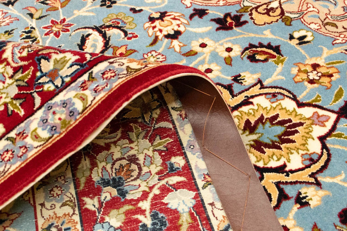 Tapis persan - Isfahan - Premium - 172 x 112 cm - bleu clair