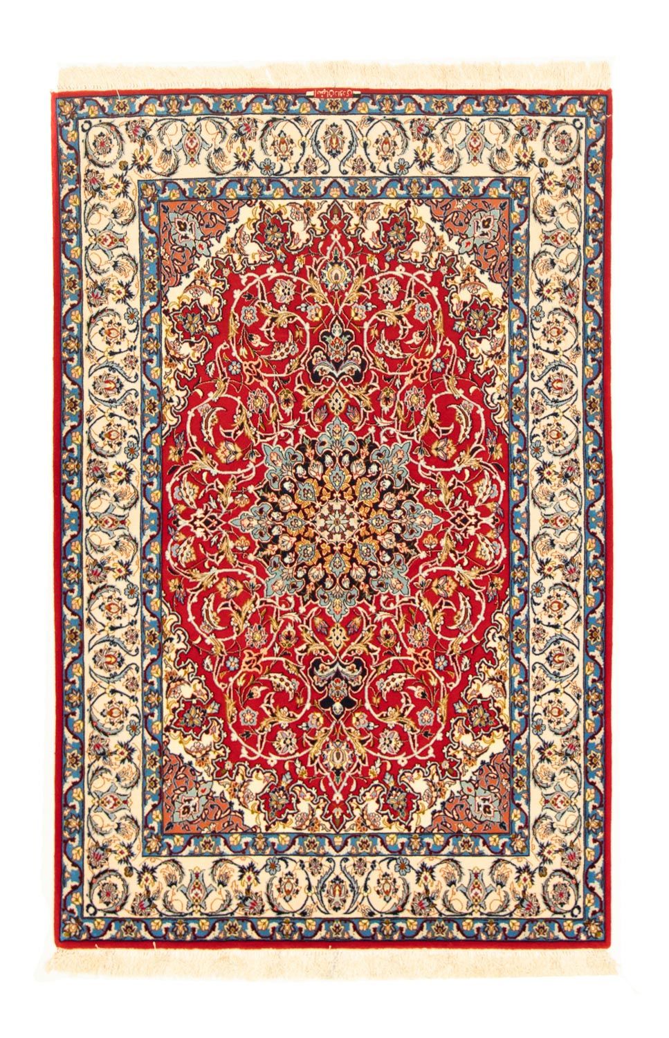 Tapis persan - Isfahan - Premium - 162 x 107 cm - rouge