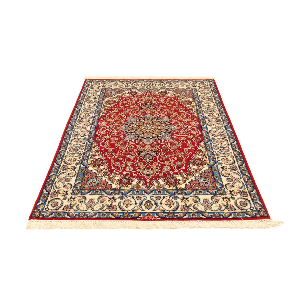 Tapis persan - Isfahan - Premium - 162 x 107 cm - rouge