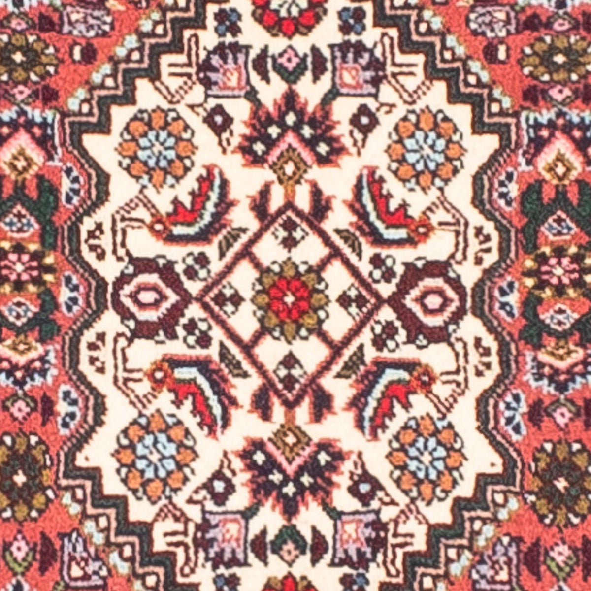 Tapis persan - Bidjar - 165 x 98 cm - rouge clair