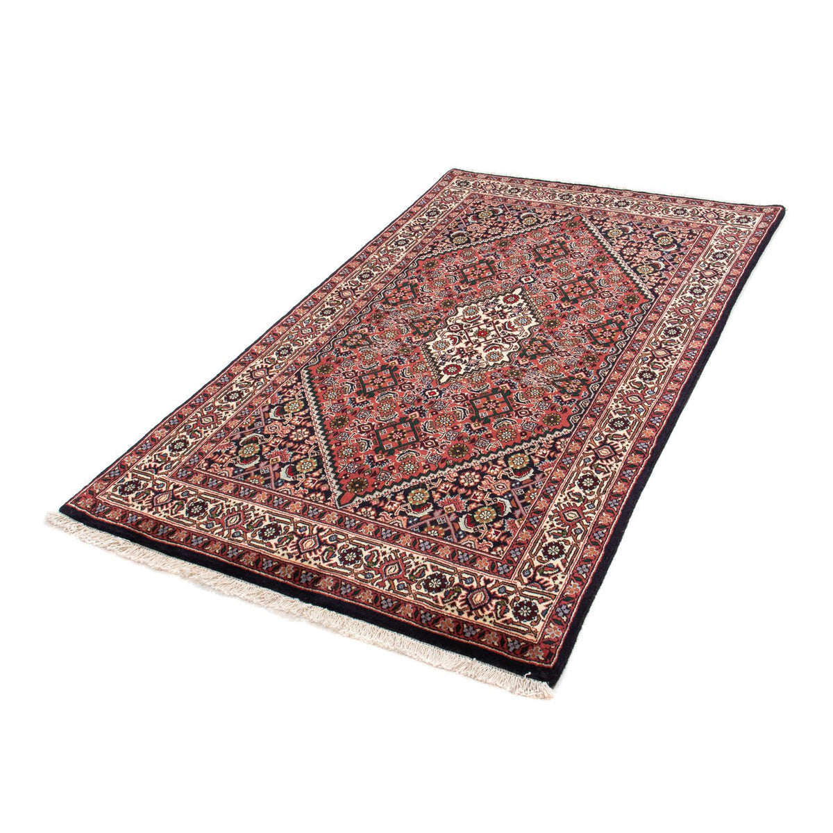 Tapis persan - Bidjar - 165 x 98 cm - rouge clair