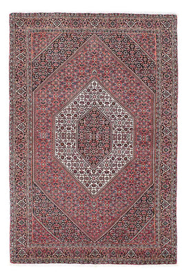 Tapis persan - Bidjar - 213 x 136 cm - rouge clair