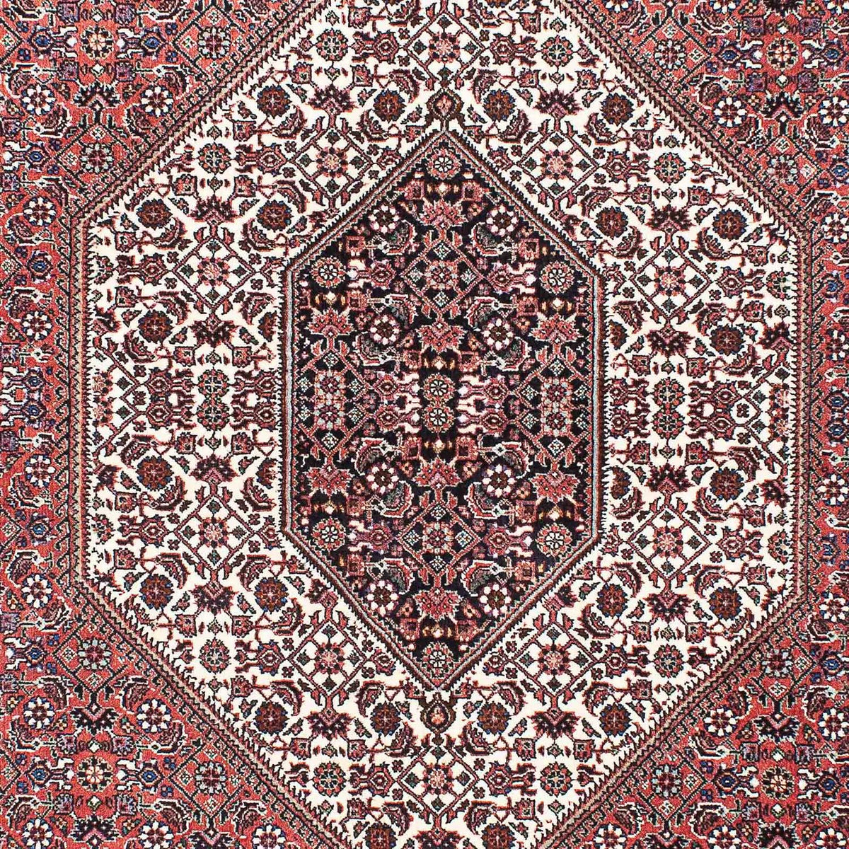 Tapis persan - Bidjar - 213 x 136 cm - rouge clair