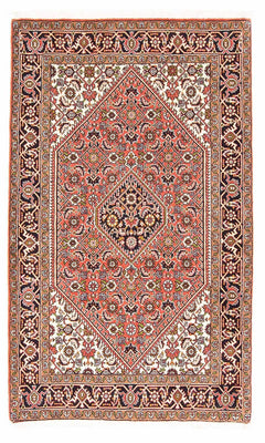 Tapis persan - Bidjar - 140 x 87 cm - rouge clair