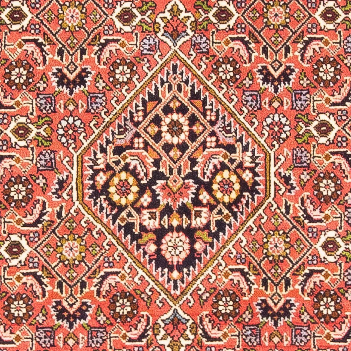 Tapis persan - Bidjar - 140 x 87 cm - rouge clair