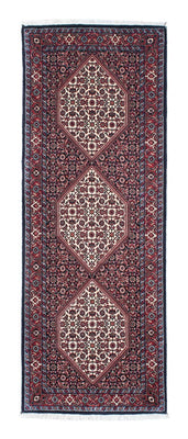 Tapis de couloir Tapis persan - Bidjar - 206 x 73 cm - bleu foncé