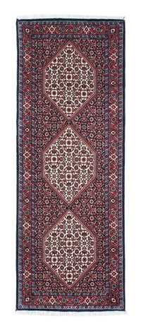 Tapis de couloir Tapis persan - Bidjar - 206 x 73 cm - bleu foncé