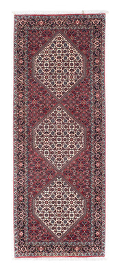 Tapis de couloir Tapis persan - Bidjar - 206 x 75 cm - rouge