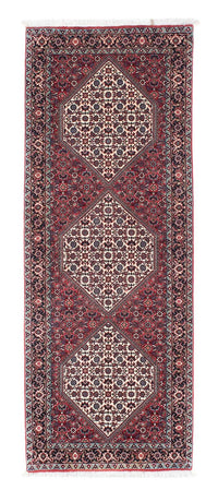Tapis de couloir Tapis persan - Bidjar - 206 x 75 cm - rouge