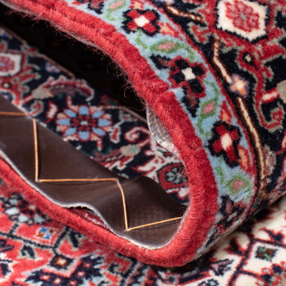 Tapis de couloir Tapis persan - Bidjar - 206 x 75 cm - rouge