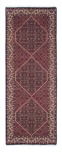 Tapis de couloir Tapis persan - Bidjar - 209 x 72 cm - bleu foncé