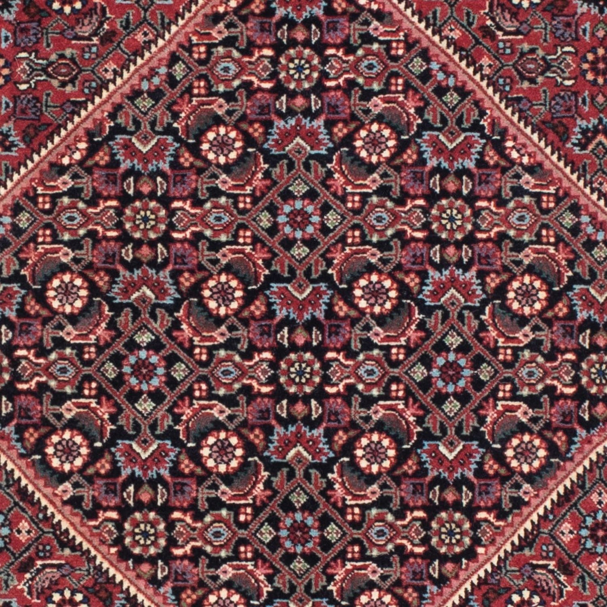 Tapis de couloir Tapis persan - Bidjar - 209 x 72 cm - bleu foncé