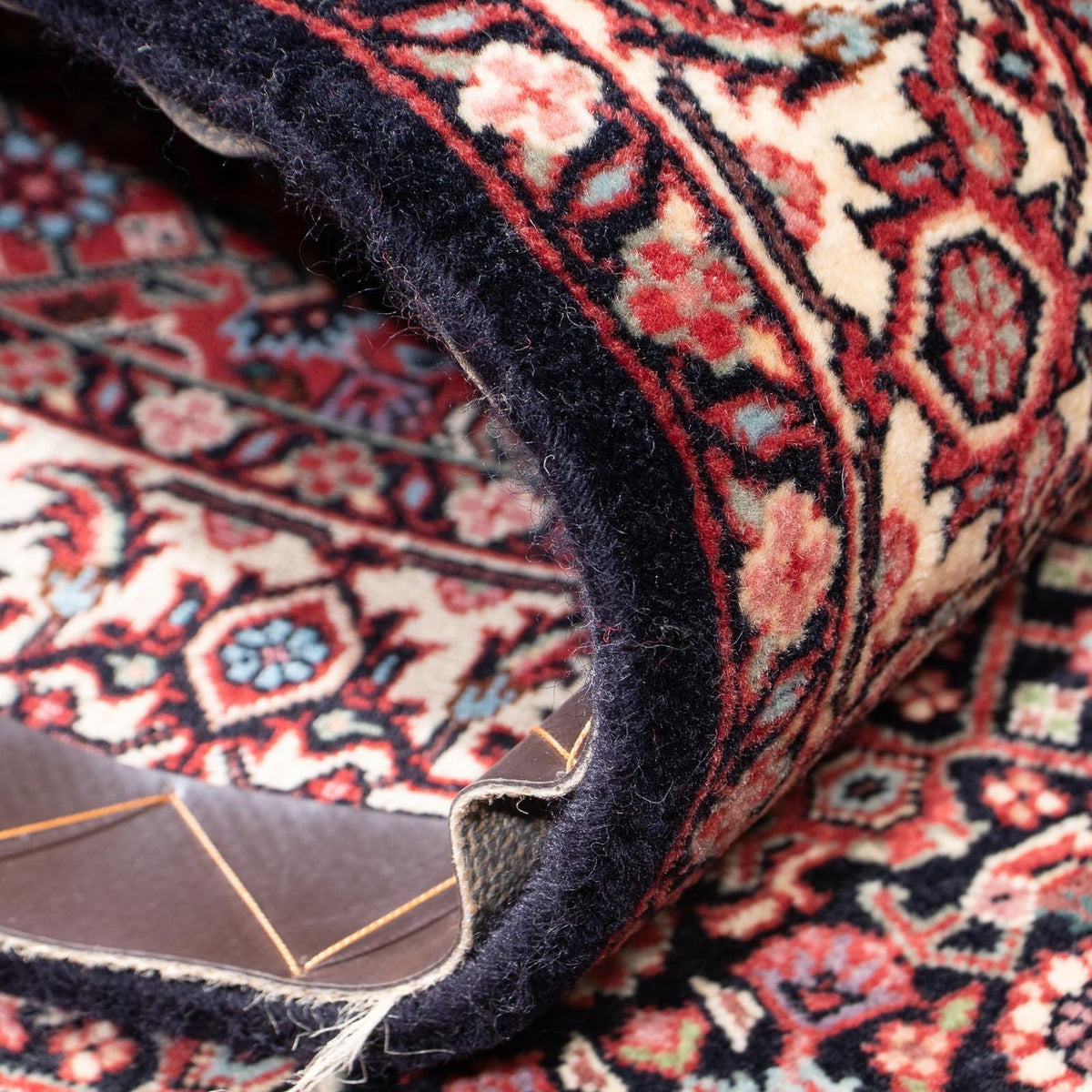 Tapis de couloir Tapis persan - Bidjar - 209 x 72 cm - bleu foncé