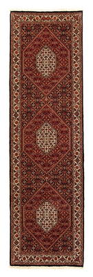 Tapis de couloir Tapis persan - Bidjar - 296 x 83 cm - rouge foncé