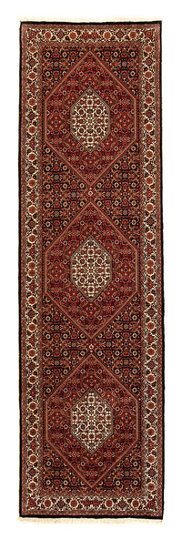 Tapis de couloir Tapis persan - Bidjar - 296 x 83 cm - rouge foncé