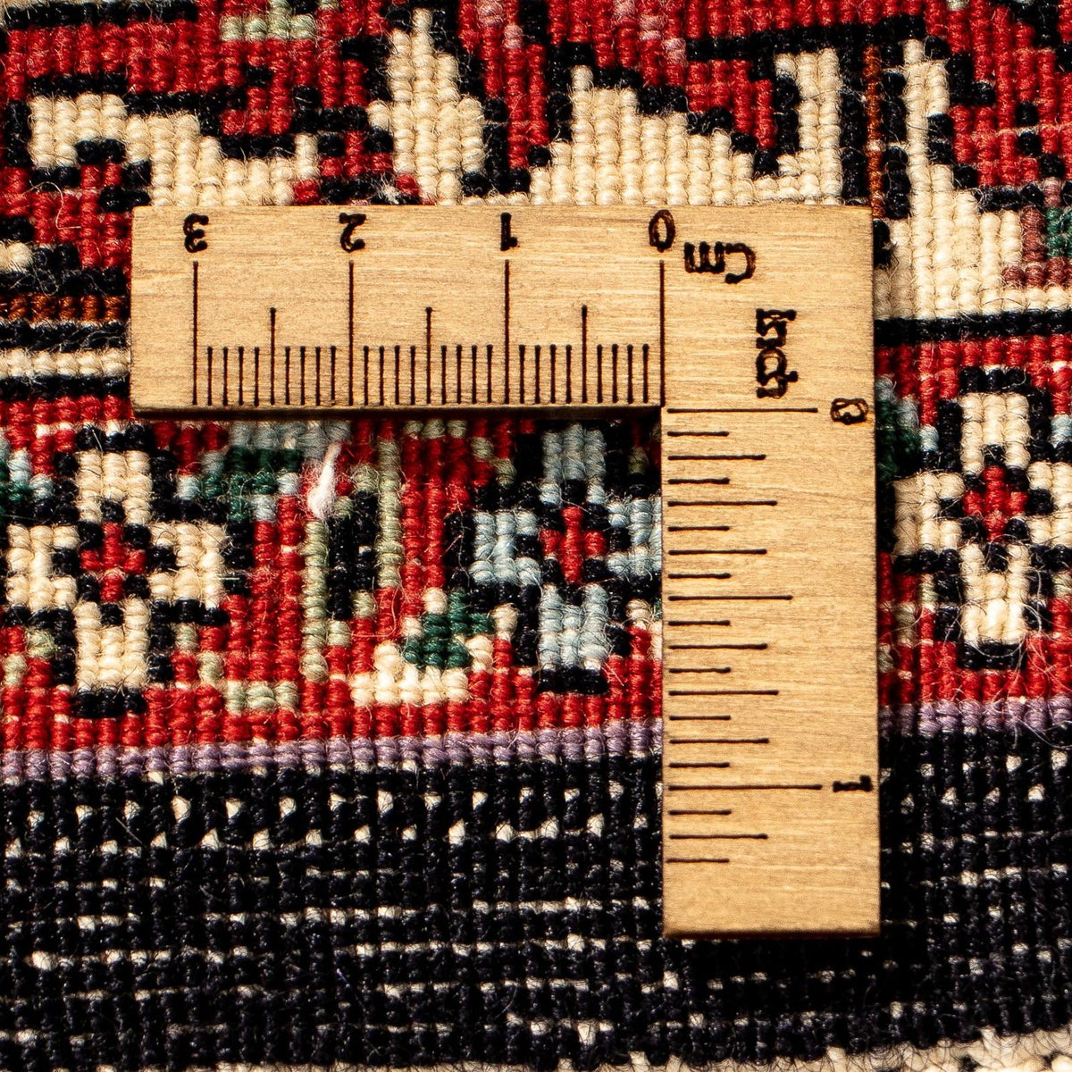 Tapis de couloir Tapis persan - Bidjar - 296 x 83 cm - rouge foncé