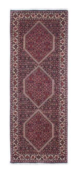 Tapis de couloir Tapis persan - Bidjar - 207 x 74 cm - bleu foncé