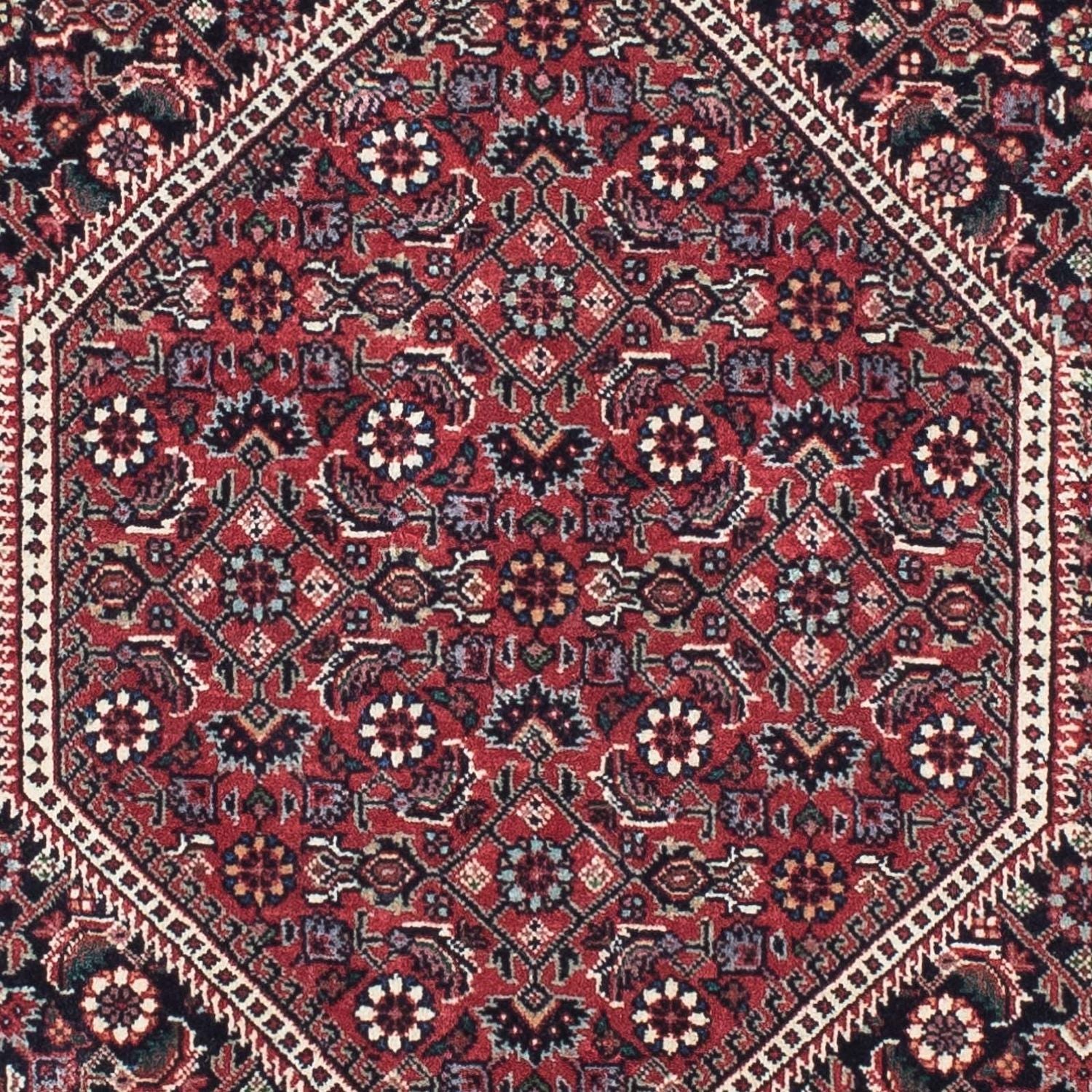 Tapis de couloir Tapis persan - Bidjar - 207 x 74 cm - bleu foncé