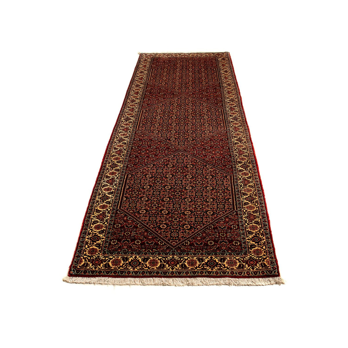 Tapis de couloir Tapis persan - Bidjar - 307 x 84 cm - multicolore