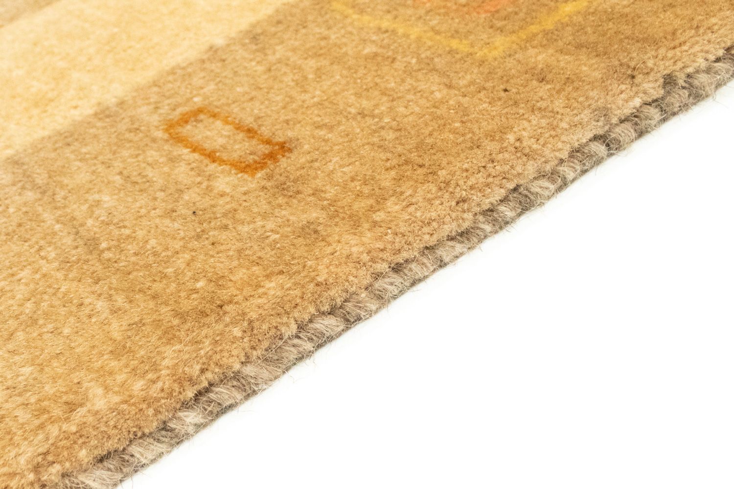 Tapis Gabbeh - Persan - 174 x 121 cm - or