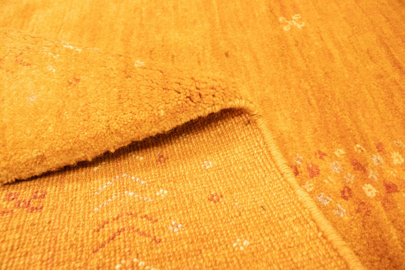 Tapis Gabbeh - Persan - 224 x 177 cm - or