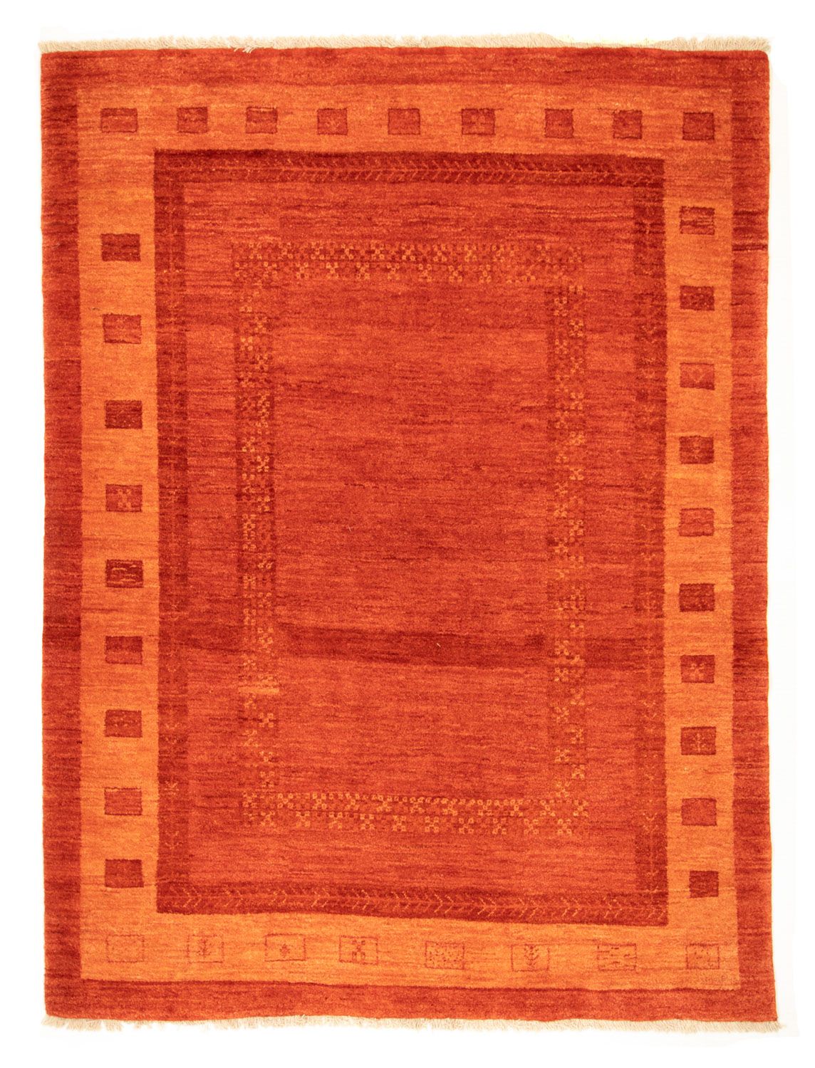 Tapis Gabbeh - Persan - 224 x 173 cm - rouge