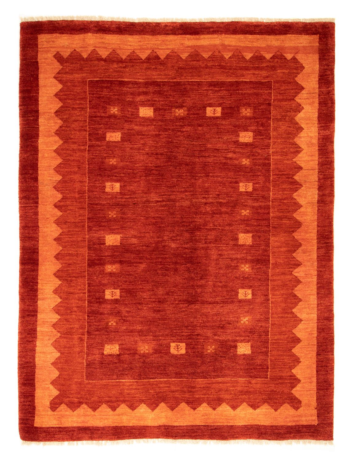 Tapis Gabbeh - Persan - 230 x 175 cm - rouge