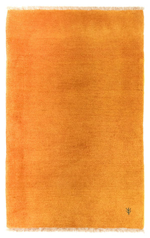 Tapis Gabbeh - Persan - 133 x 88 cm - or