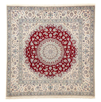 Tapis persan - Nain - Premium carré  - 205 x 202 cm - beige