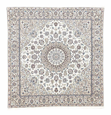 Tapis persan - Nain - Royal carré  - 205 x 198 cm - beige