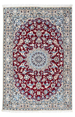 Tapis persan - Nain - Royal - 172 x 112 cm - rouge foncé