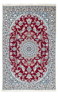 Tapis persan - Nain - Royal - 187 x 112 cm - rouge foncé