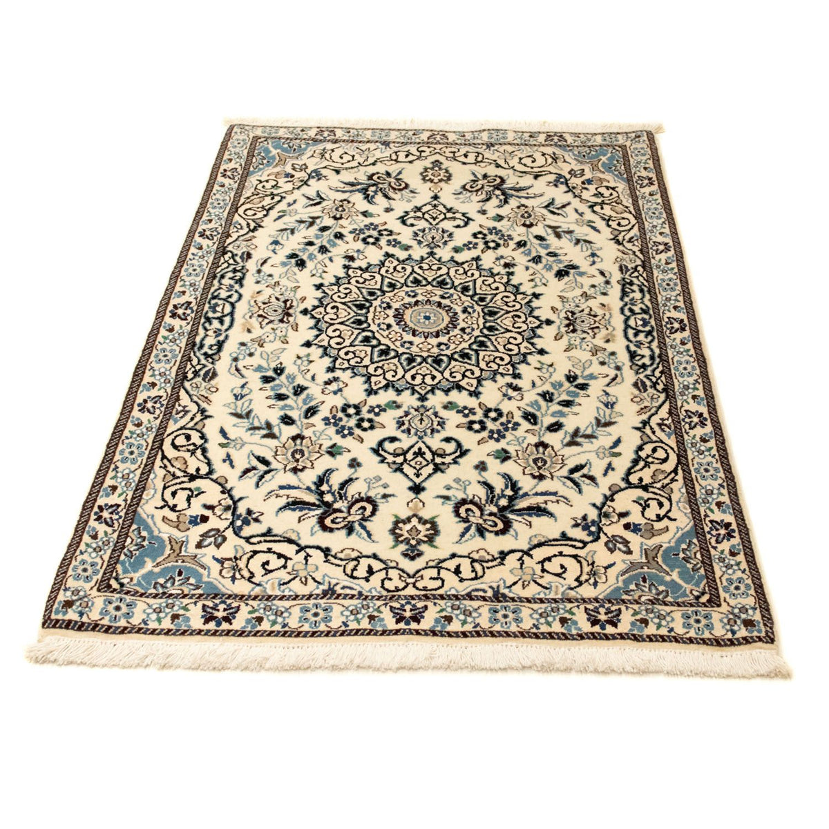 Tapis persan - Nain - Royal - 132 x 87 cm - beige