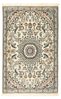 Tapis persan - Nain - Royal - 134 x 88 cm - beige