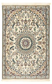 Tapis persan - Nain - Royal - 134 x 88 cm - beige