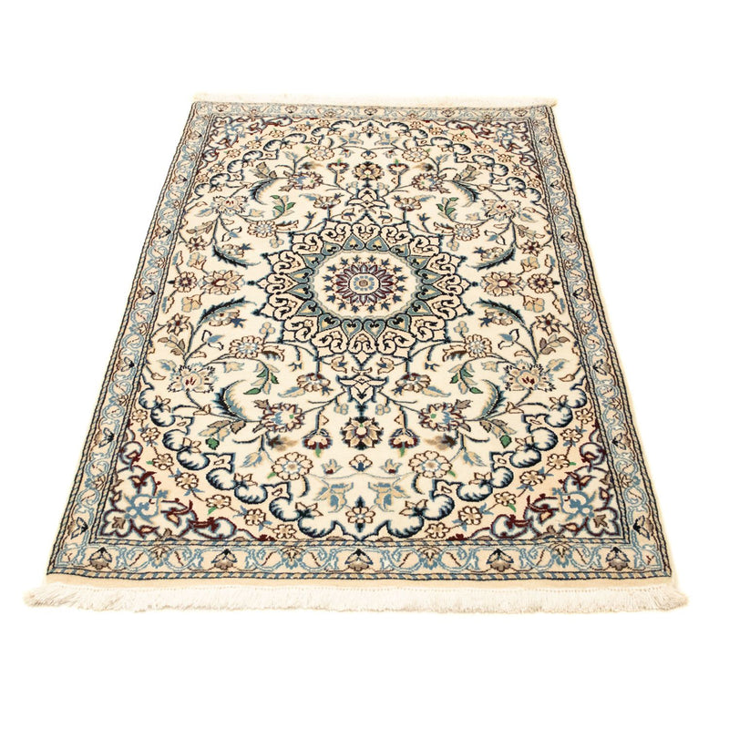 Tapis persan - Nain - Royal - 134 x 88 cm - beige