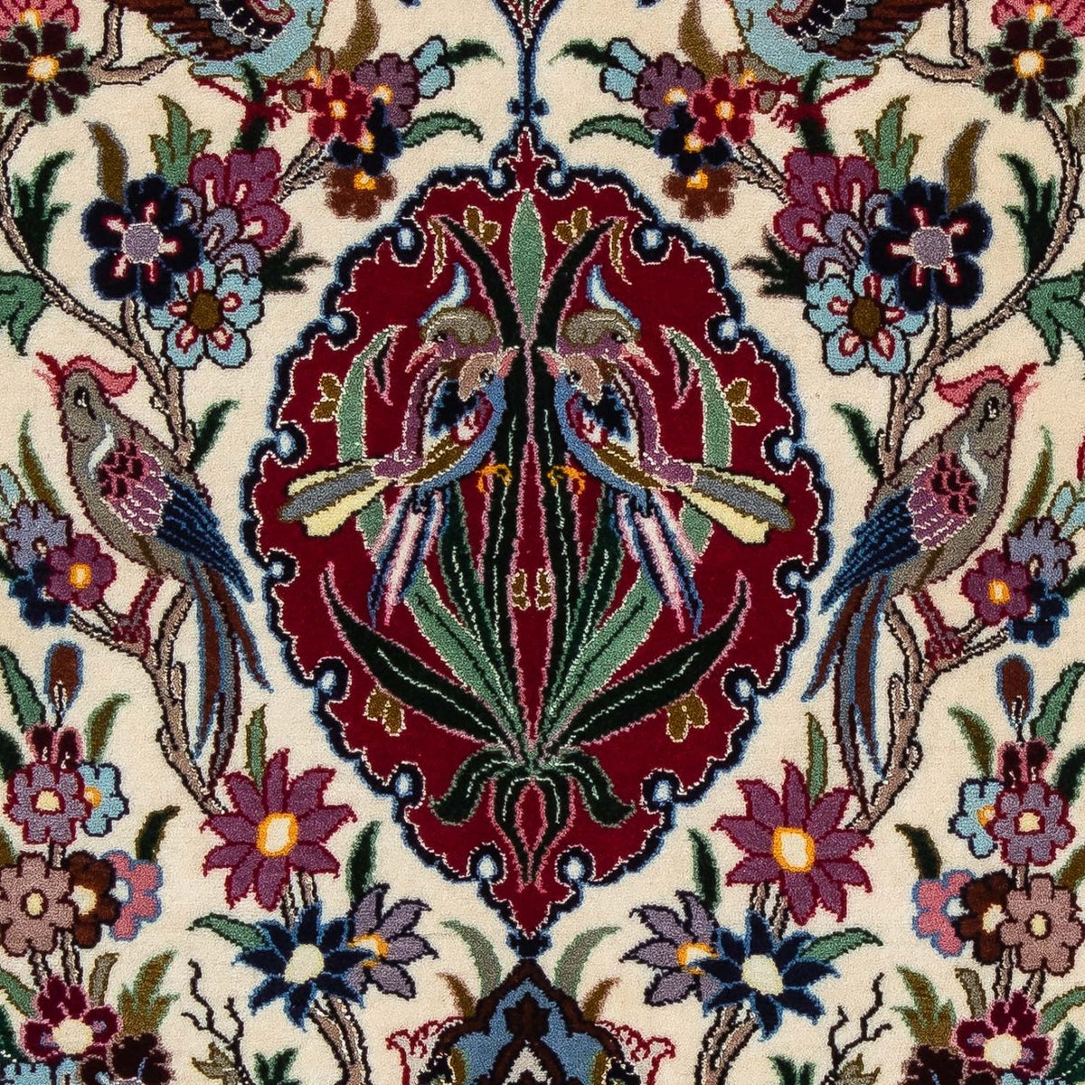 Tapis persan - Isfahan - Premium - 105 x 67 cm - rouge foncé