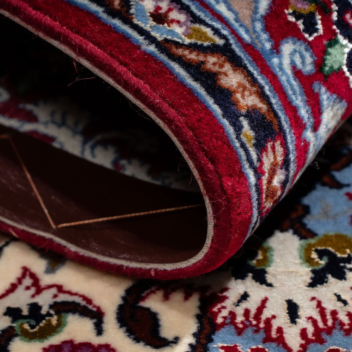 Tapis persan - Isfahan - Premium - 105 x 67 cm - rouge foncé