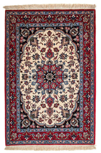 Tapis persan - Isfahan - Premium - 120 x 84 cm - rouge foncé