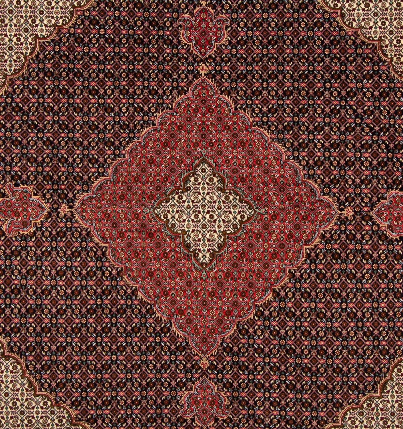 Tapis persan - Tabriz carré  - 203 x 202 cm - bleu foncé